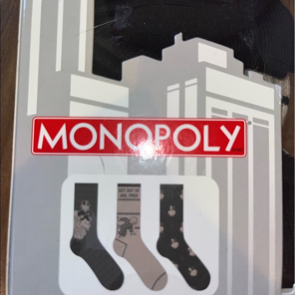 Boys/Mens socks Monopoly game